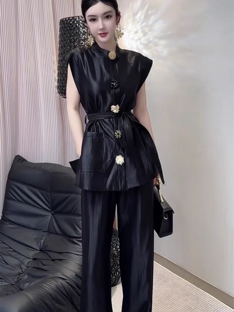 Wide Leg Palazzo Pants - Лето 2025 г., новая модная тонкая
