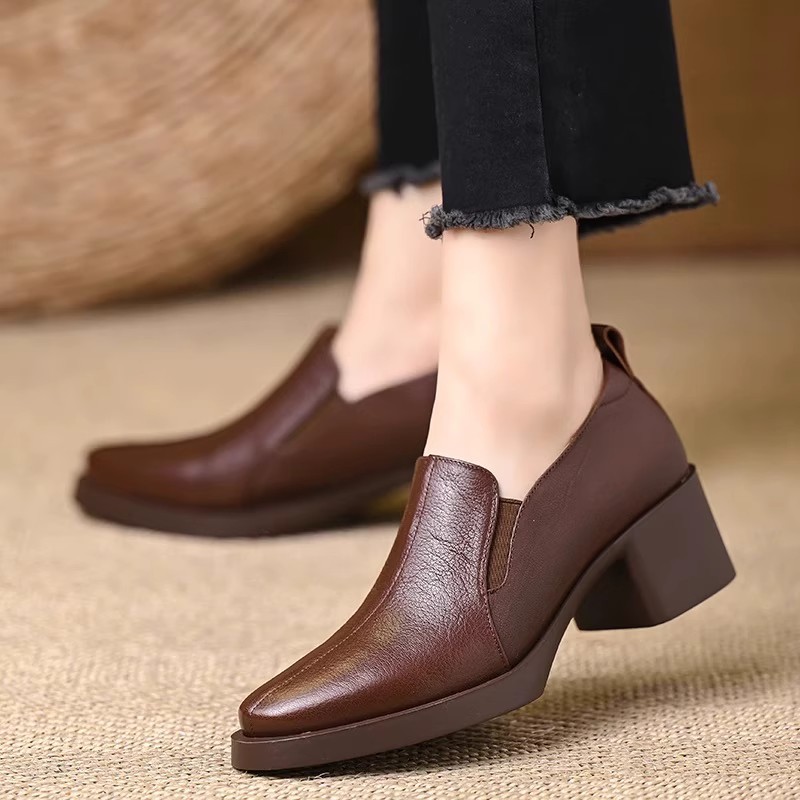Women'S Fashion Trends 2025 - Женские кожаные туфли, новинка 2021 года,