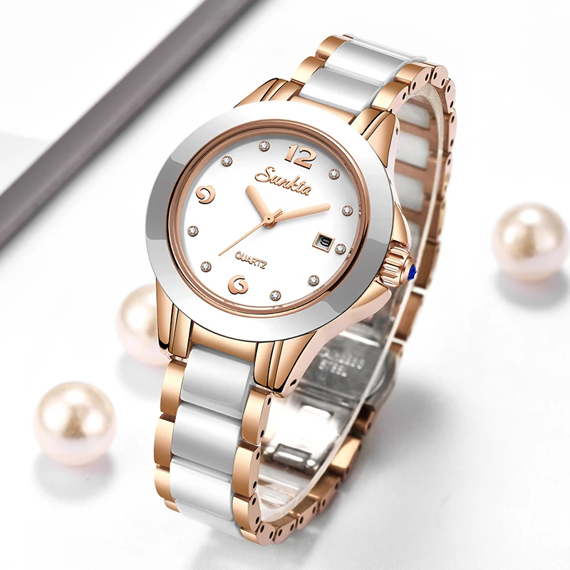 Fashion Women Watches - Sunkta модные повседневные кварцевые женские часы