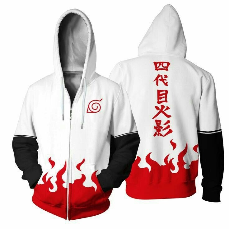 Women'S Fashion Zip Hoodie - Толстовка на молнии с принтом аниме