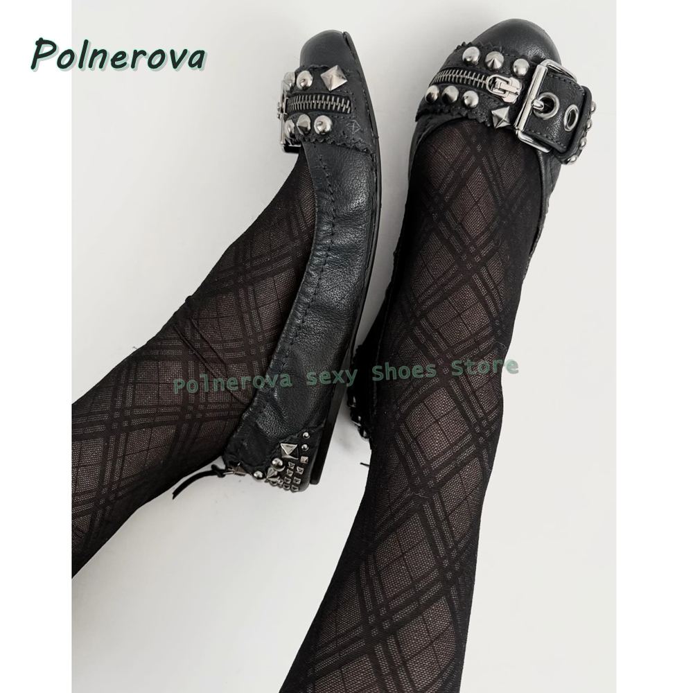 Women'S Fashion Belts - Туфли Мэри Джейн с заклепками и