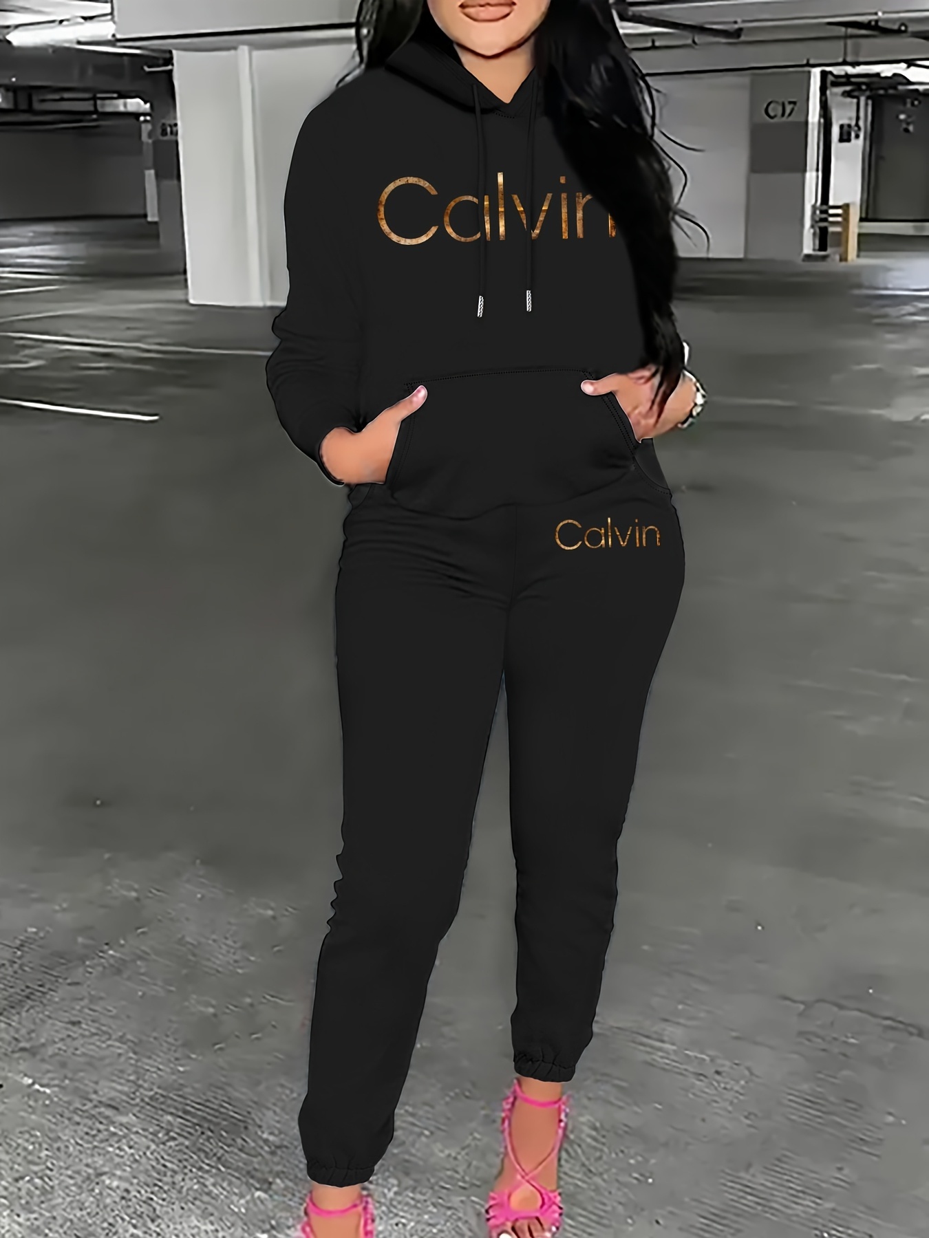 Women Fashion Designers - Женский модный комплект из худи и