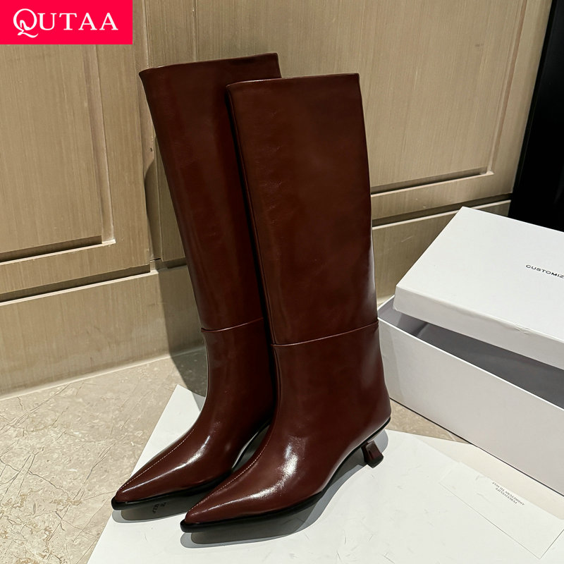 QUTAA Fashion News Женские сап – обзор и цена Women'S Fashion Leather Boots