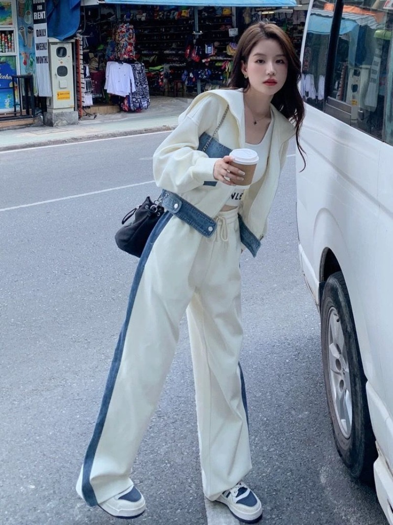 Свитер с джинсовыми вставками, – обзор и цена Wide Leg Palazzo Pants