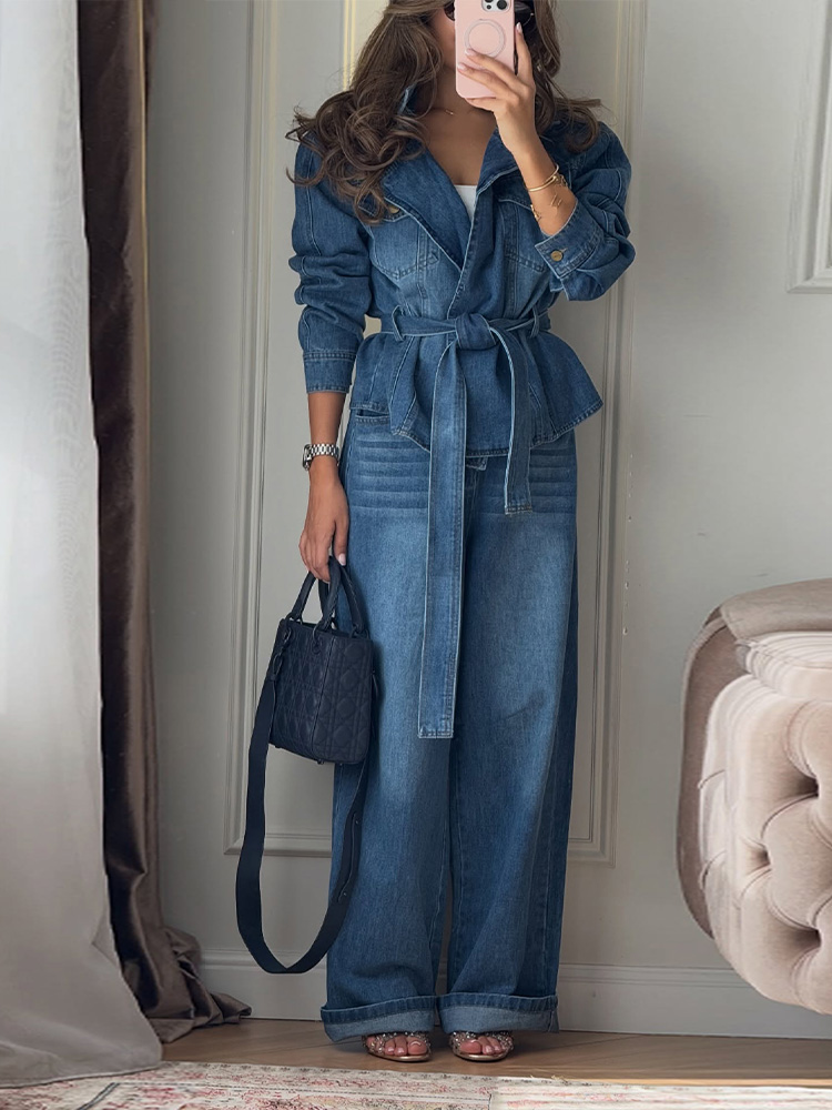 Винтажный джинсовый женский ко – обзор и цена Wide Leg Palazzo Pants