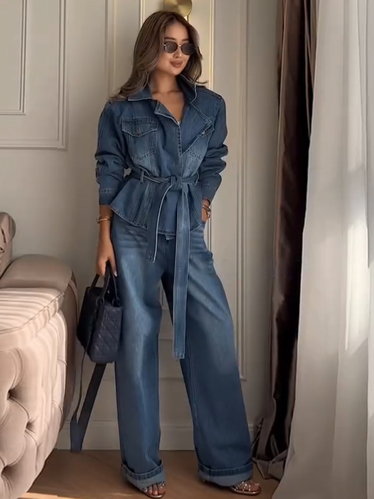 Винтажный джинсовый женский ко – обзор и цена Wide Leg Palazzo Pants