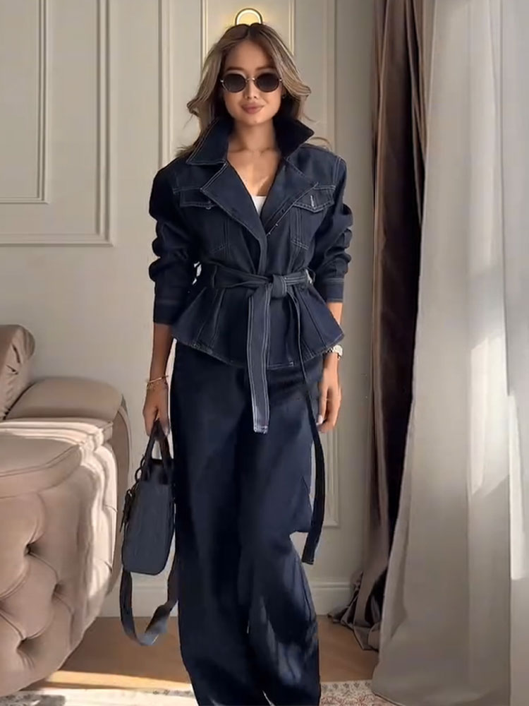 Винтажный джинсовый женский ко – обзор и цена Wide Leg Palazzo Pants
