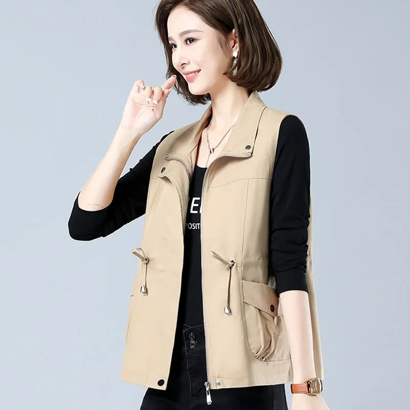 Женский легкий жилет с воротни – обзор и цена Women'S Fashion Utility Vest
