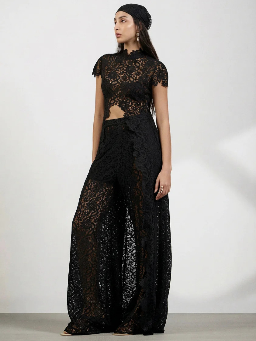 Женский кружевной комплект из  – обзор и цена Wide Leg Palazzo Pants