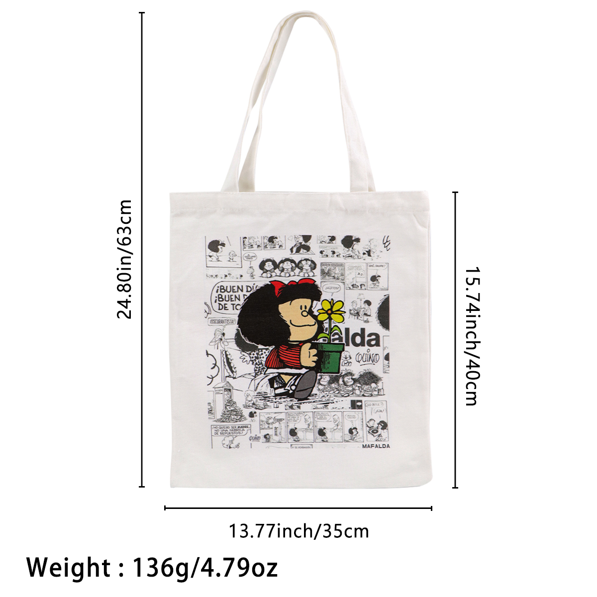 Модная холщовая сумка-тоут для – обзор и цена Canvas Tote Bag