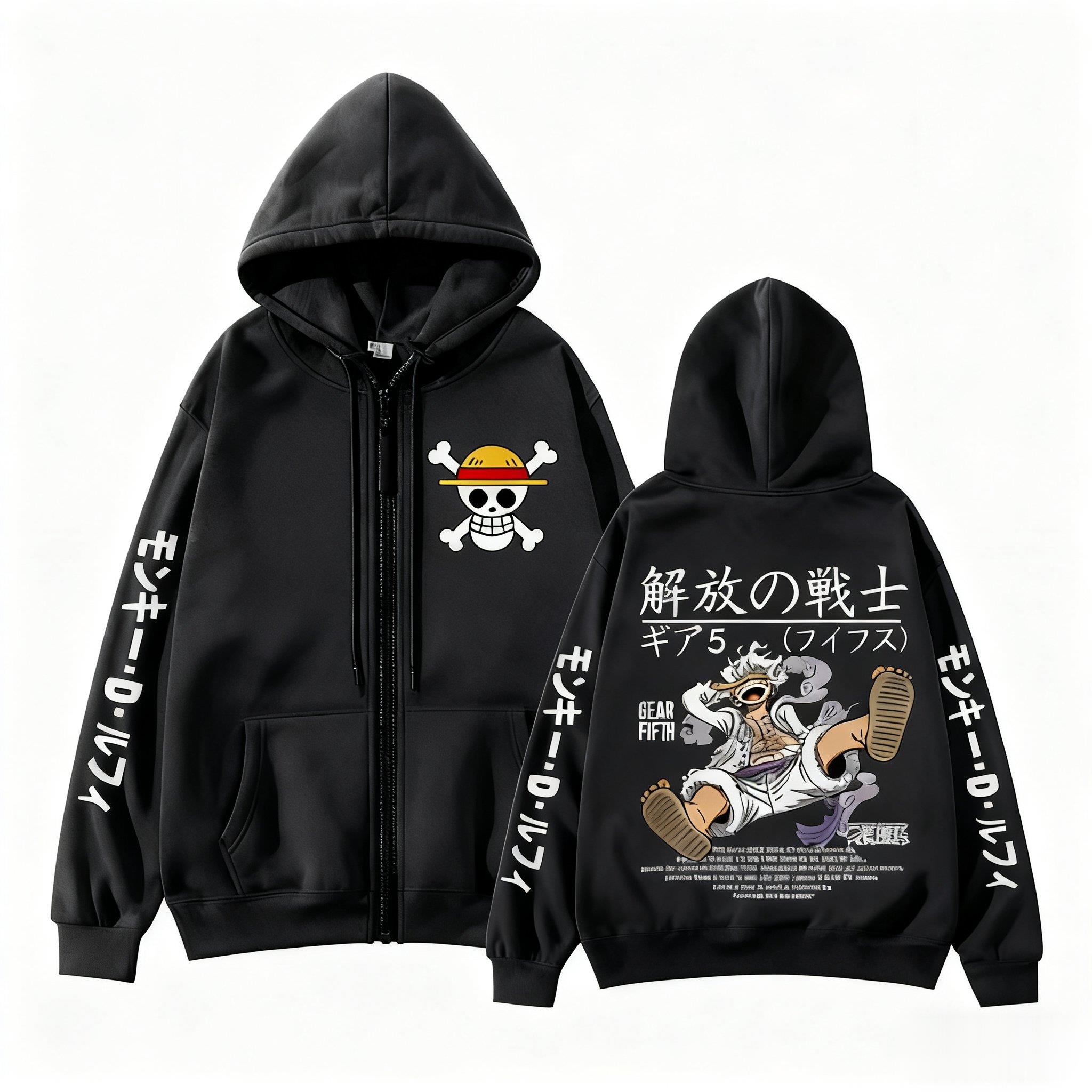 Monkey D Luffy Gear 5, цельная – обзор и цена Women'S Fashion Zip Hoodie