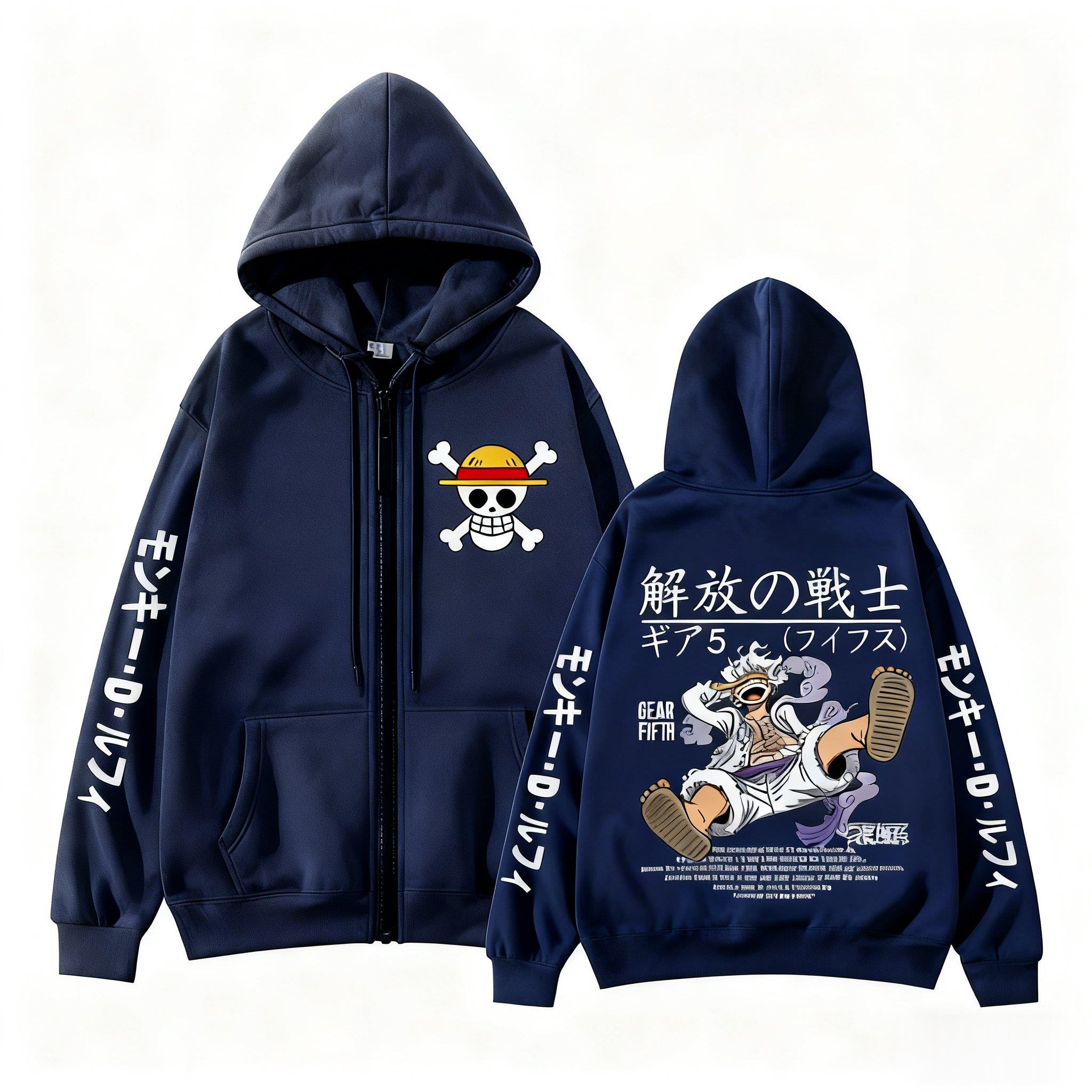Monkey D Luffy Gear 5, цельная – обзор и цена Women'S Fashion Zip Hoodie