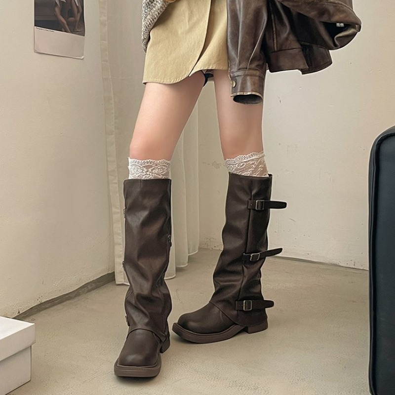 Женские осенние коричневые сап – обзор и цена Women'S Fashion Leather Boots