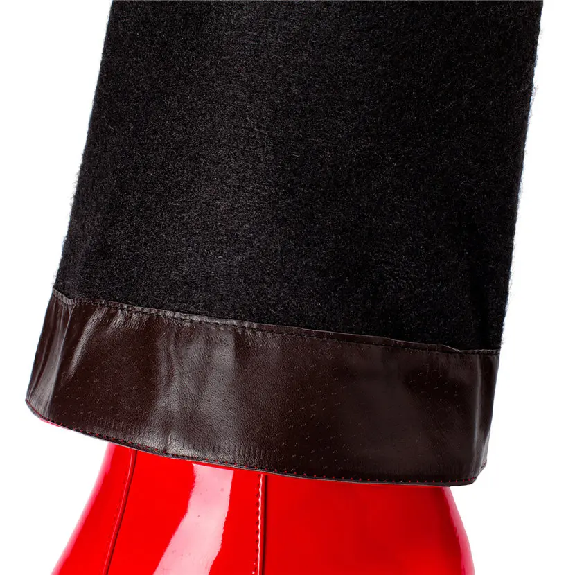 Красные, белые женские сапоги  – обзор и цена Women'S Fashion Leather Boots