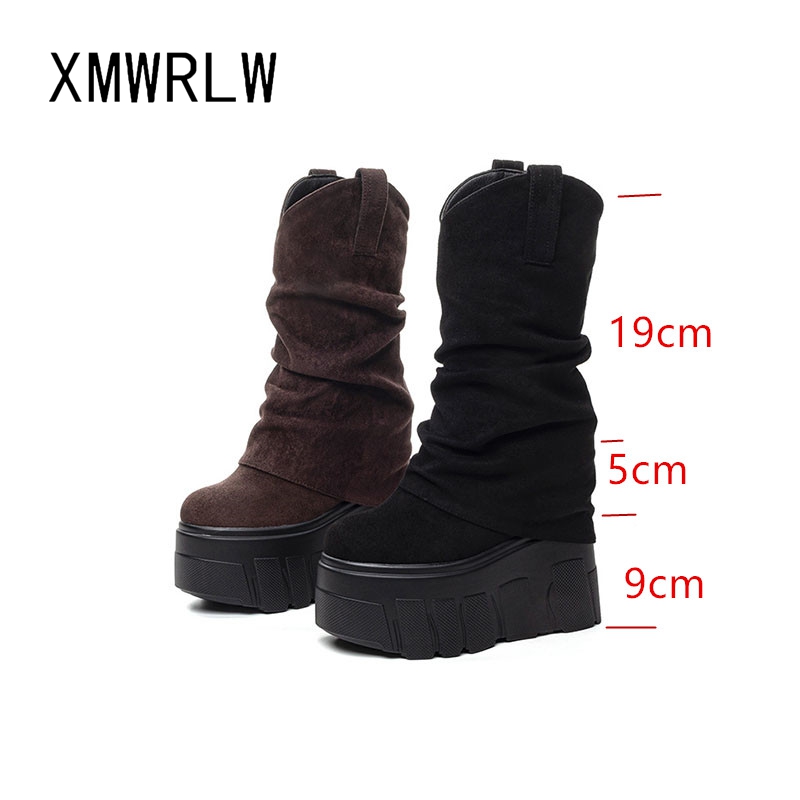 XMWRLW 2025 г., осенне-зимние  – обзор и цена Women'S Fashion Leather Boots