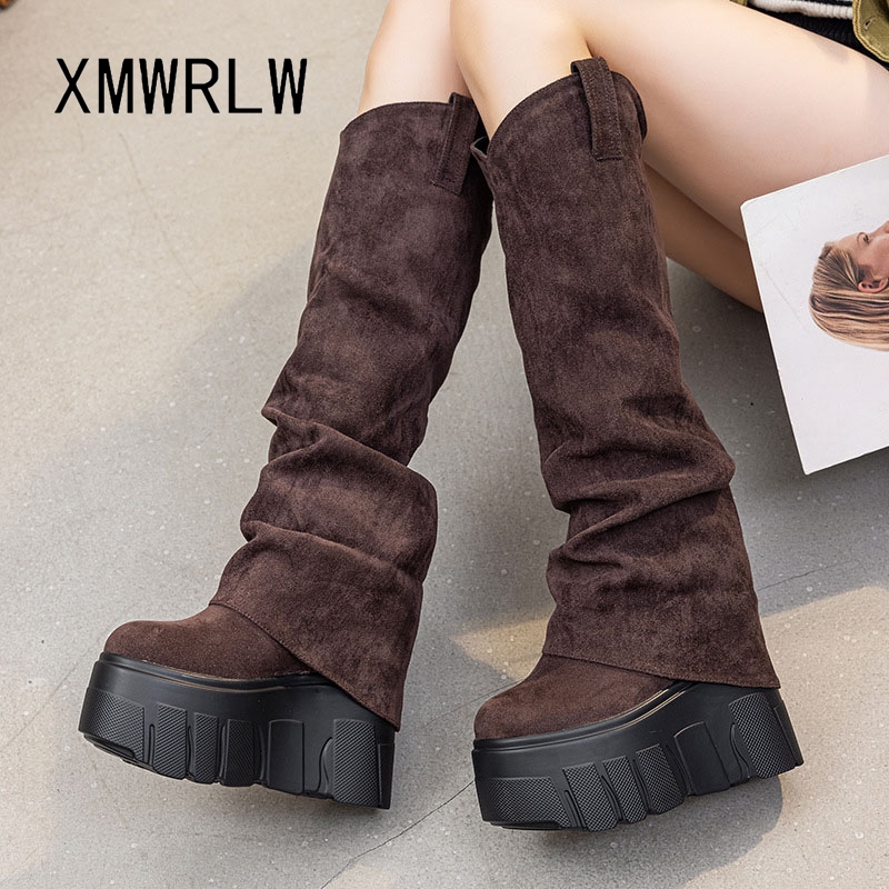 XMWRLW 2025 г., осенне-зимние  – обзор и цена Women'S Fashion Leather Boots