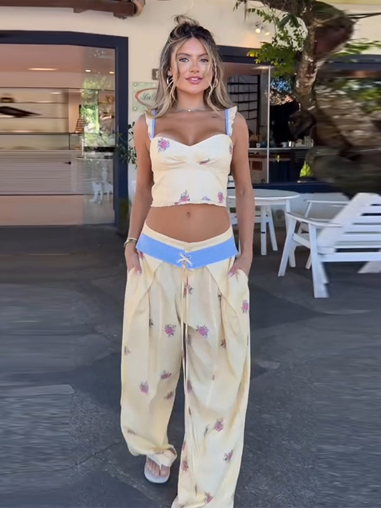 Сексуальный комплект с принтом – обзор и цена Wide Leg Palazzo Pants