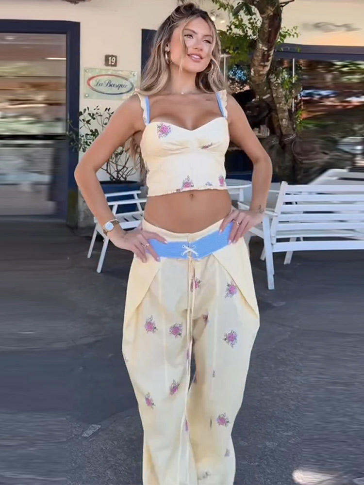 Сексуальный комплект с принтом – обзор и цена Wide Leg Palazzo Pants