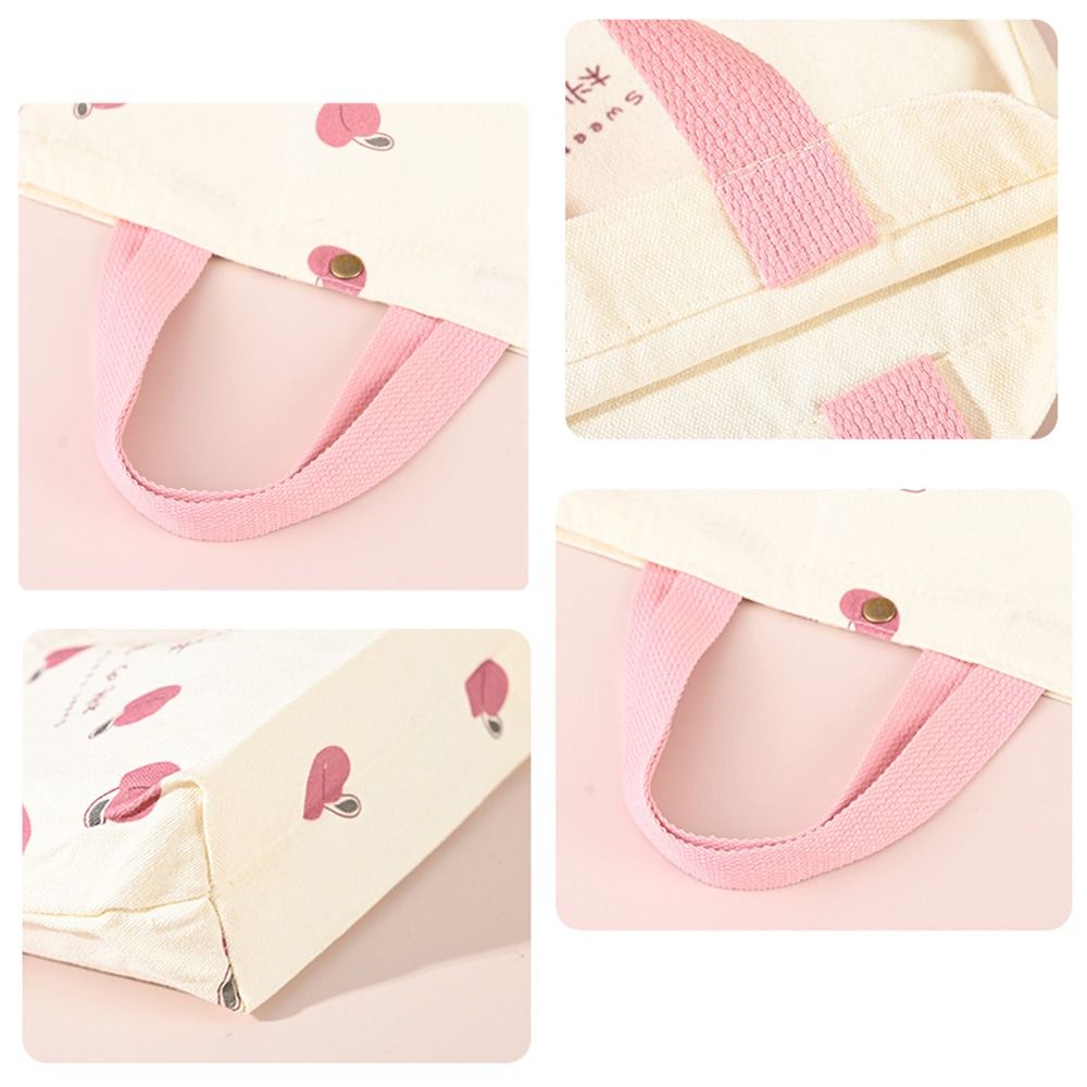Модная персиковая холщовая сум – обзор и цена Canvas Tote Bag