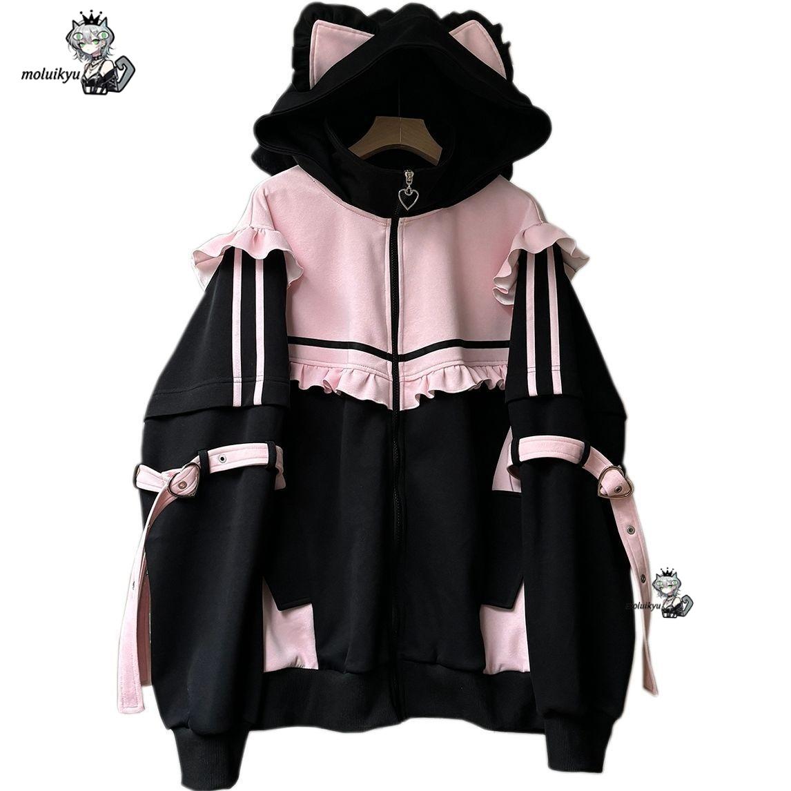 Худи с кошачьими ушками в стил – обзор и цена Women'S Fashion Zip Hoodie