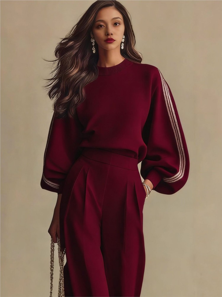 Женский комплект: худи с длинн – обзор и цена Wide Leg Palazzo Pants